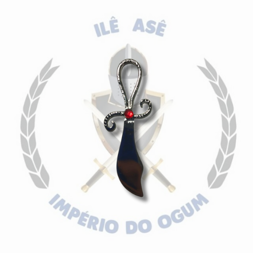 ESPADA CIGANA PRATA C/ PEDRA VERMELHA