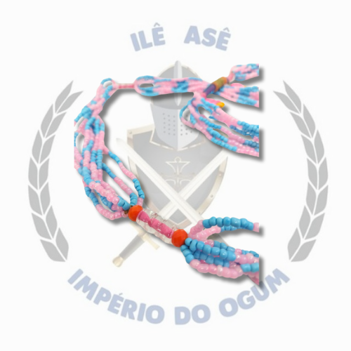 BRAJA CORDONE TRABALHADO - ROSA C/ AZUL / CUPCAKE