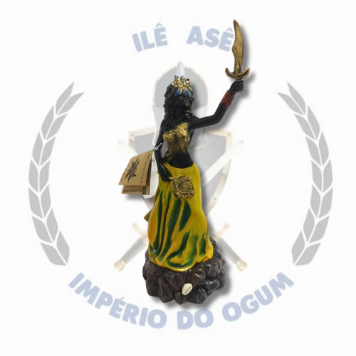IMAGEM RESINA ORIXA OXUM OPARA 30CM