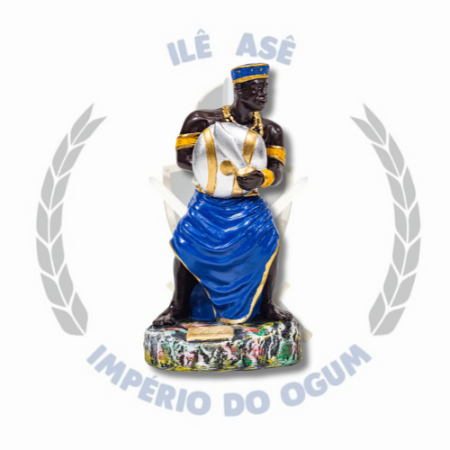 IMAGEM GESSO ORIXÁ 25CM - OGUM