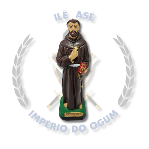 IMAGEM GESSO CATÓLICO 20 CM - SÃO FRANCISCO ASSIS