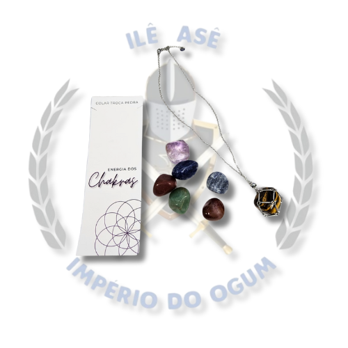COLAR TROCA PEDRA CHAKRAS