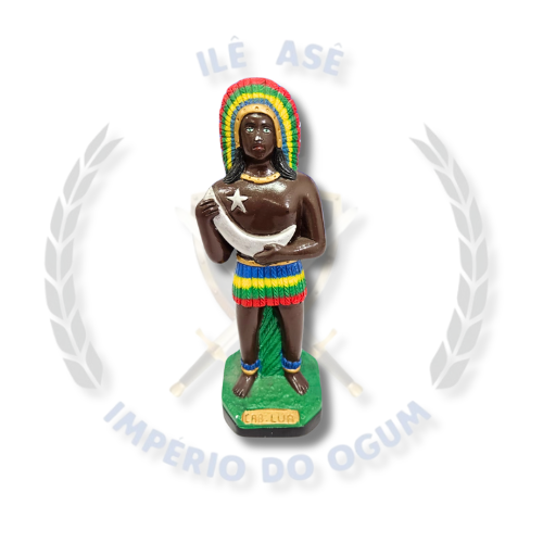IMAGEM GESSO CABOCLO 20CM - CABOCLO LUA