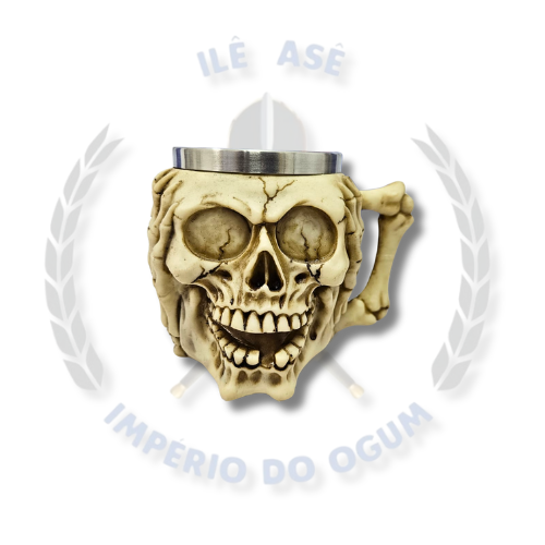 CANECA RESINA - ROSTO CAVEIRA