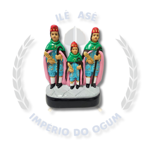 IMAGEM GESSO COSME DAMIÃO E DOUM - 20CM