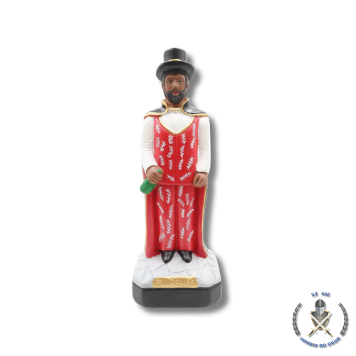 IMAGEM GESSO EXU REI DA LIRA - 20CM