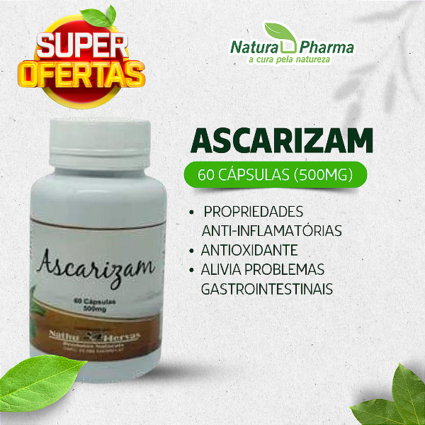 ASCARIZAM - 60 CÁPSULAS (500mg) - BIOPHYTOS