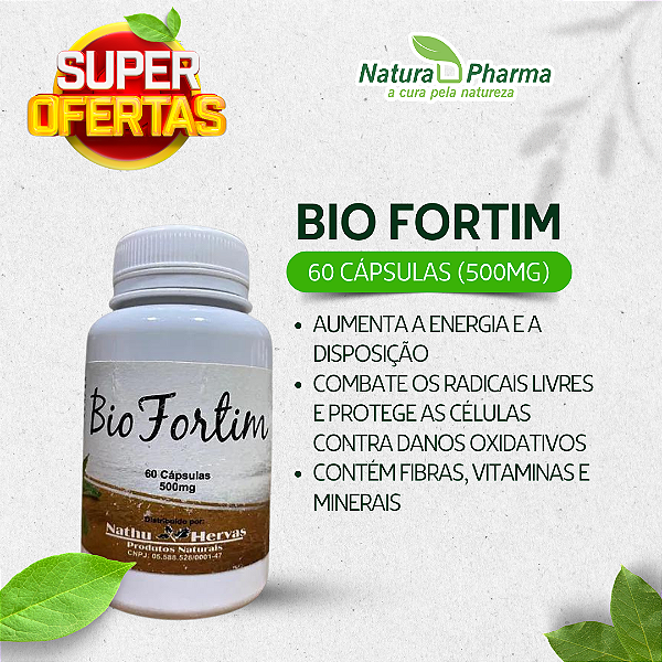 BIO FORTIM - 60 CÁPSULAS (500mg) - BIOPHYTOS