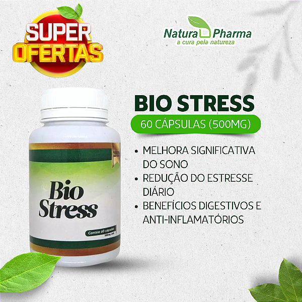 BIO STRESS - 60 CÁPSULAS (500mg) - BIOPHYTOS