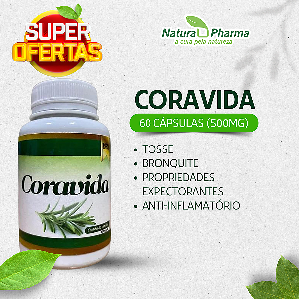 CORAVIDA - 60 CÁPSULAS (500mg) - BIOPHYTOS