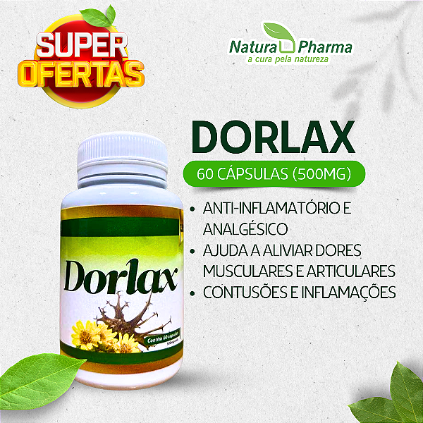 DORLAX - 60 CÁPSULAS (500mg) - BIOPHYTOS