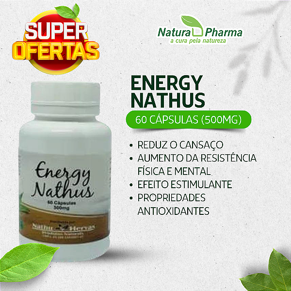 ENERGY NATHUS - 60 CÁPSULAS (500mg) - BIOPHYTOS