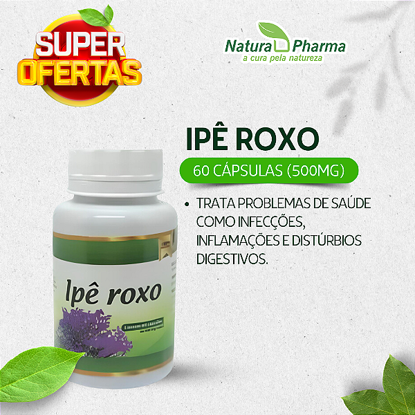 IPÊ ROXO - 60 CÁPSULAS (500mg) - BIOPHYTOS