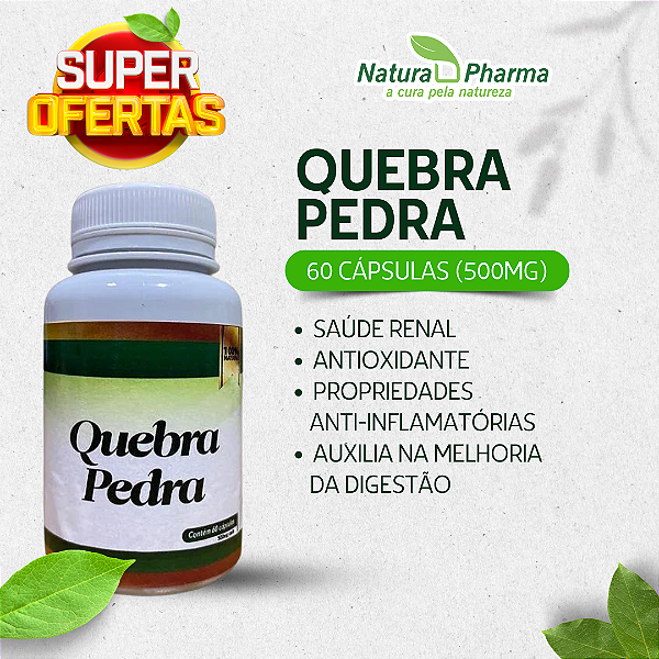 QUEBRA PEDRA - 60 CÁPSULAS (500mg) - BIOPHYTOS