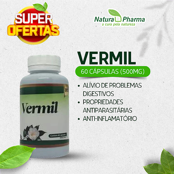 VERMIL - 60 CÁPSULAS (500mg) - BIOPHYTOS