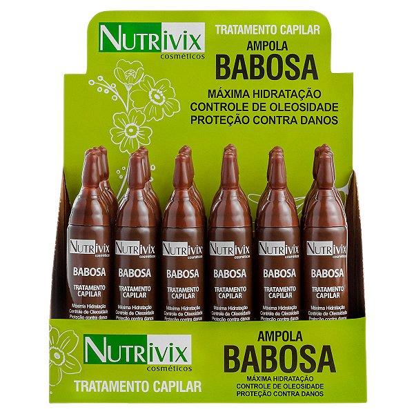 AMPOLA NUTRIVIX BABOSA 10ML - CAIXA COM 24 UNIDADES