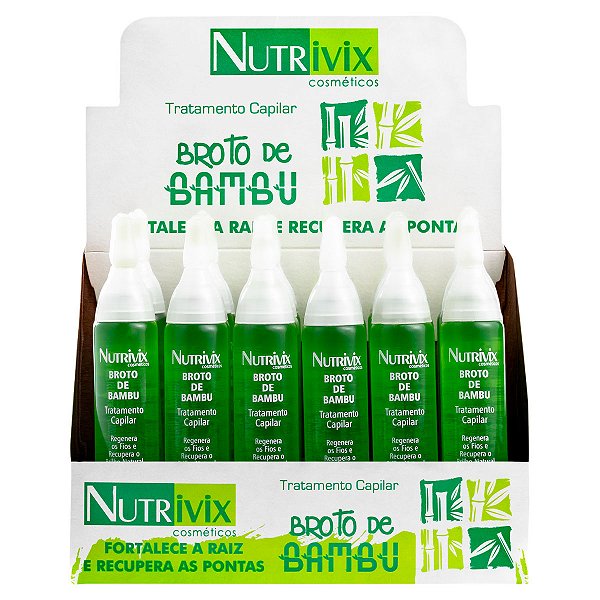 AMPOLA NUTRIVIX BROTO DE BAMBU 10ML - CAIXA COM 24 UNIDADES