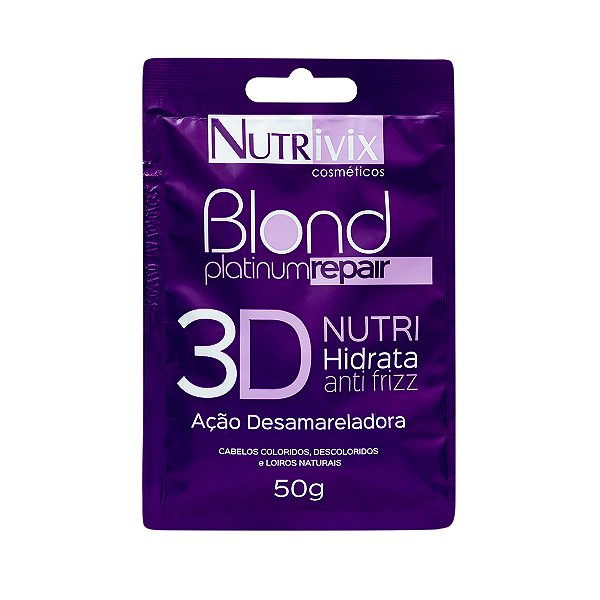 SACHÊ NUTRIVIX BLOND PLATINUM REPAIR 50G - UNIDADE