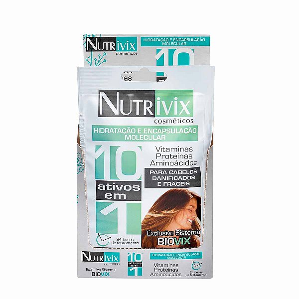 SACHÊ NUTRIVIX 10 ATIVOS EM 1 50G - CAIXA COM 12 UNIDADES