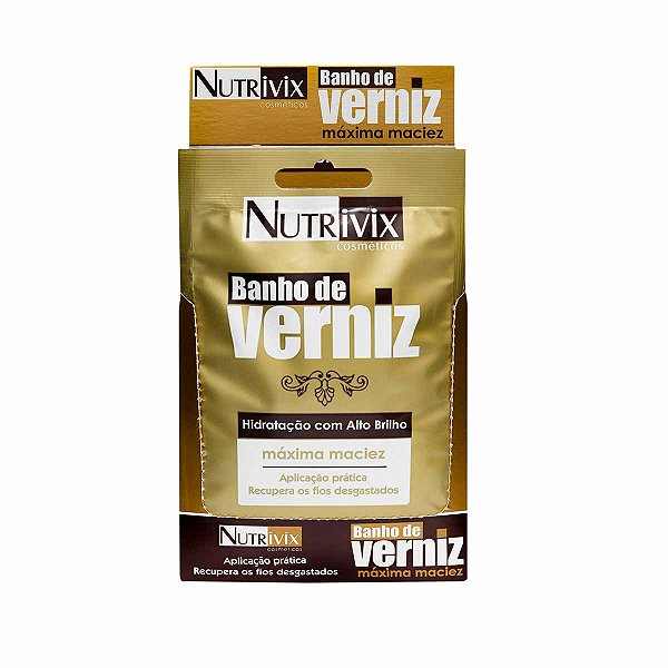 SACHÊ NUTRIVIX BANHO DE VERNIZ 50G - CAIXA COM 12 UNIDADES