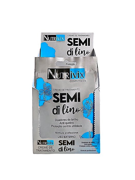 SACHÊ NUTRIVIX SEMI DI LINO 50G - CAIXA COM 12 UNIDADES