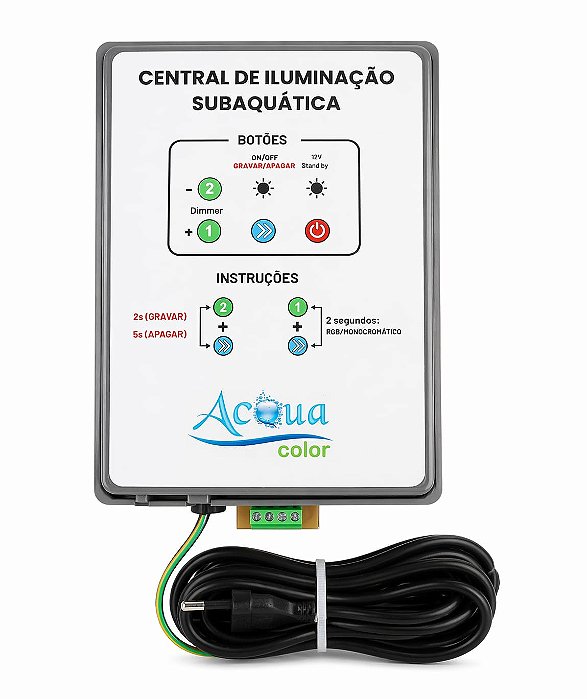 CENTRAL DE COMANDO E CONTROLE LED PISCINA 63W ACQUA COLOR