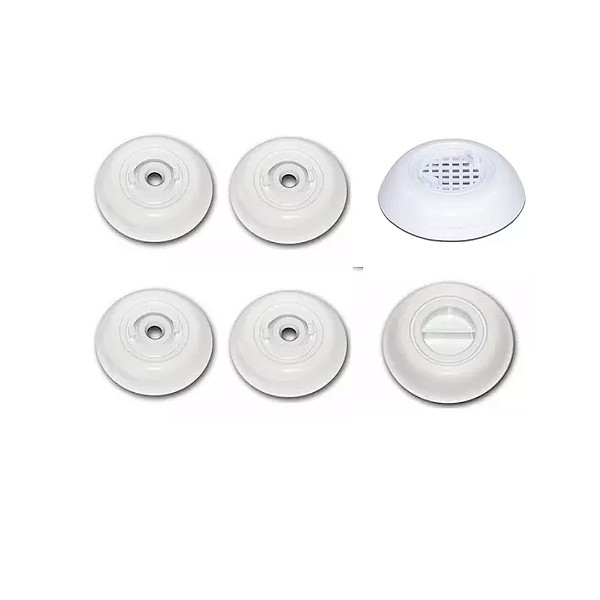 KIT DISPOSITIVOS PISCINA ALVENARIA PARA CANO 50MM - 6 PEÇAS
