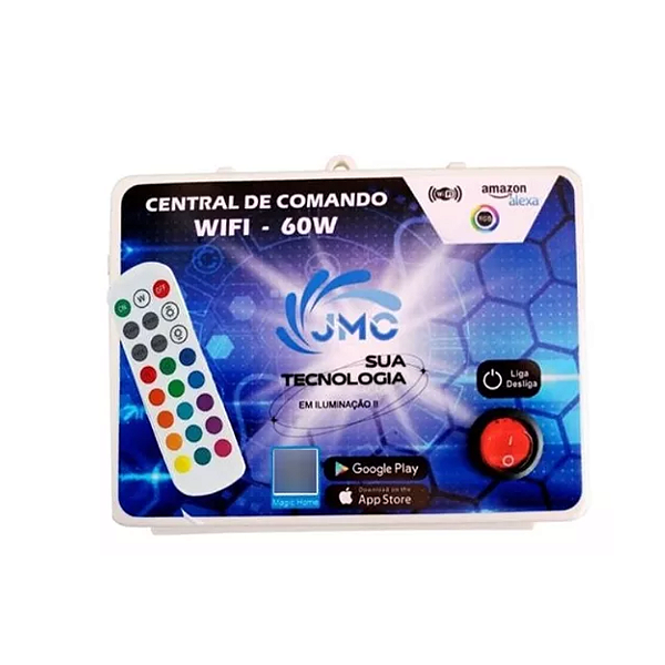 CENTRAL DE COMANDO LED PISCINA RGB WI-FI ALEXA PARA PISCINA