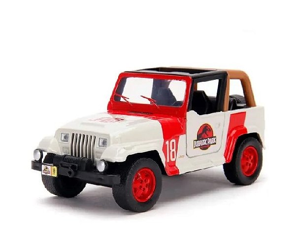 Miniatura Jeep Wrangler Jurassic Park 1:32 Jada Toys