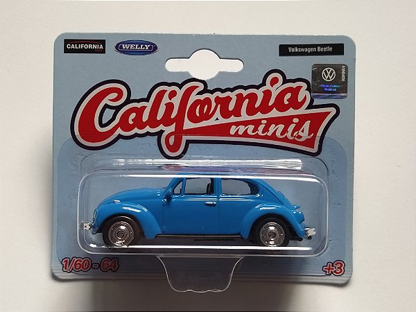 Miniatura Fusca Azul California Minis