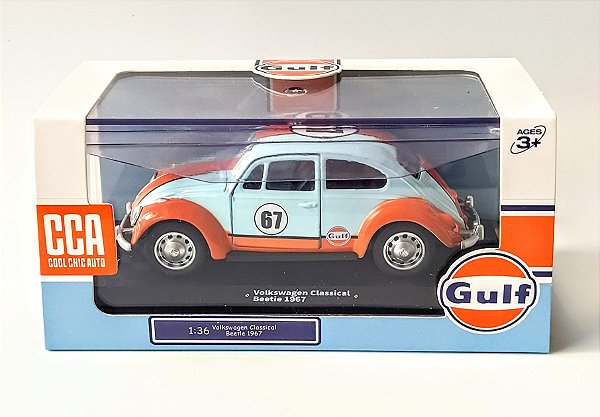 Miniatura Fusca 1967 Gulf 1:36 CCA