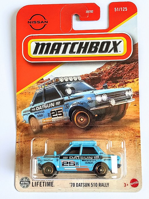 Miniatura 70 DATSUN 510 RALLY Matchbox