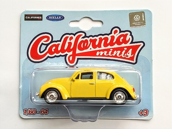 Miniatura Fusca Amarelo California Minis