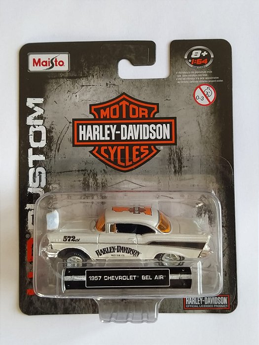 Miniatura 1957 Chevrolet Bel Air Maisto Harley Davidson
