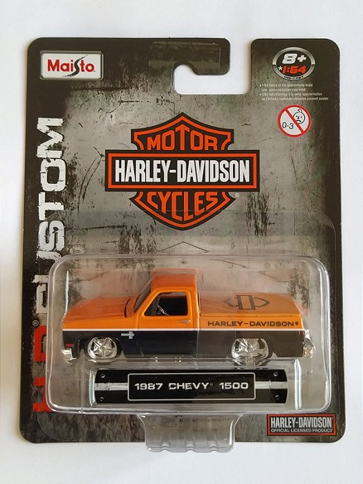 Miniatura 1987 Chevy 1500 Maisto Harley Davidson