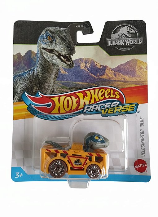 Miniatura Velociraptor Blue Jurassic World Racer Verse Hot Wheels