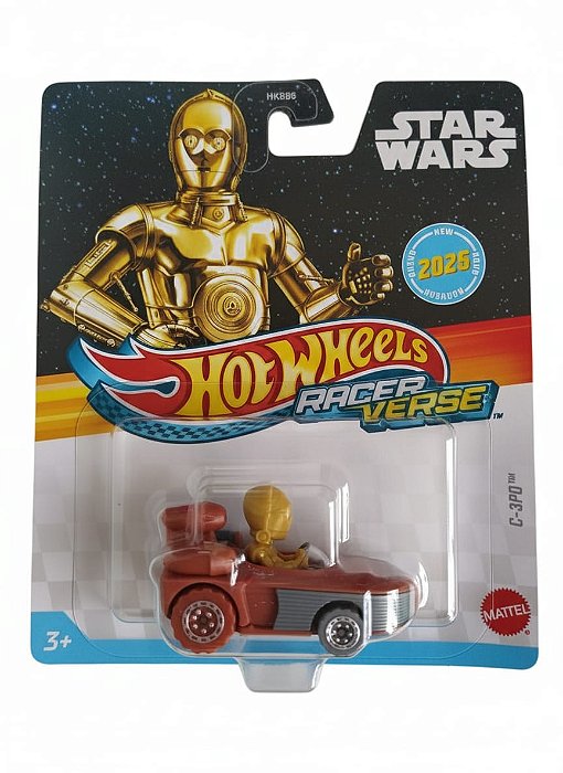 Miniatura C-3PO Star Wars Racer Verse Hot Wheels