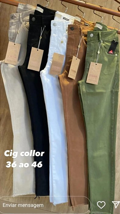 Calça Jeans Cigarrete Colors