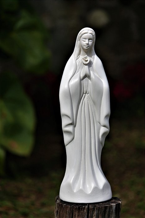 NOSSA SENHORA (pintura branca ou verniz)