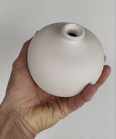VASO CERÂMICA BRANCA - PEQUENO