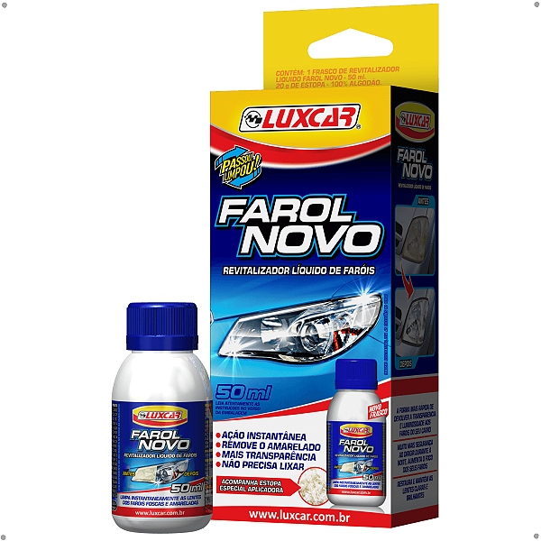 Farol Novo Renovador De Farol 50ml - Luxcar