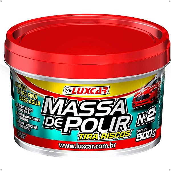 Massa de Polir N2 Tira Risco 500G Luxcar