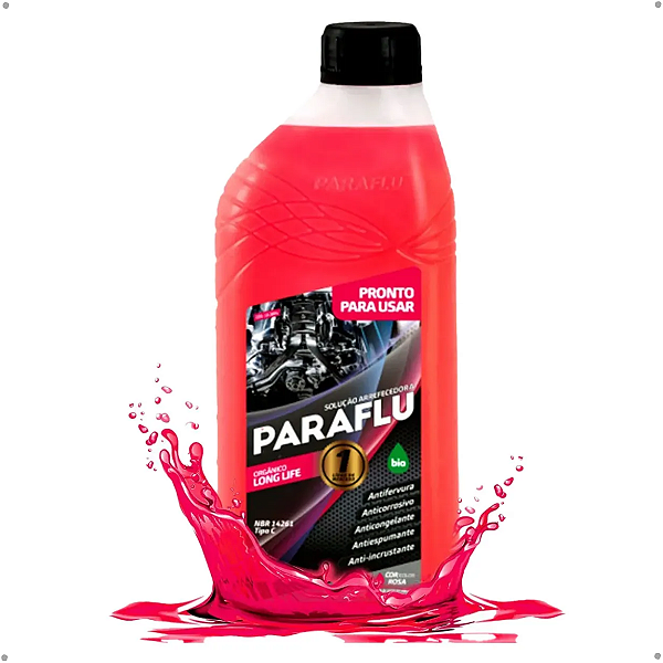 Aditivo Radiador Rosa Pronto Uso 1LT PARAFLU