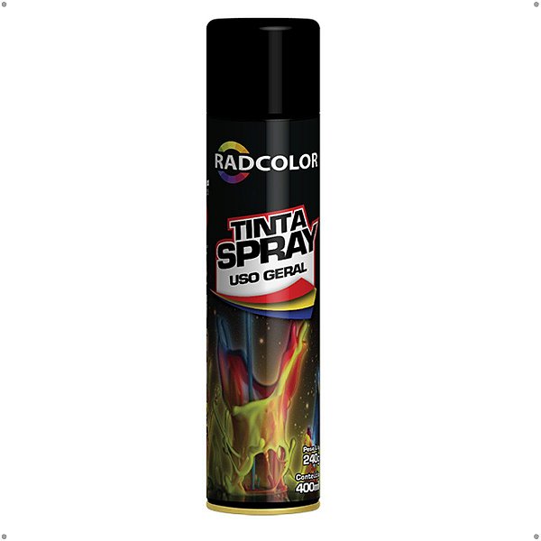 Spray Preto Fosco 400ML Radnaq - RC2102