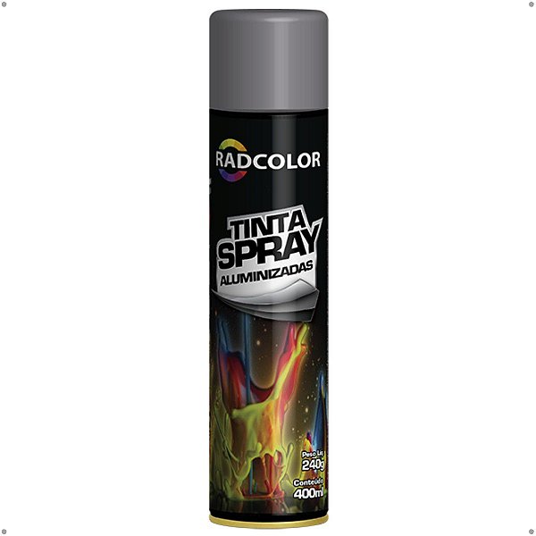 Spray Cinza Placa 400ML Radnaq - RC2109