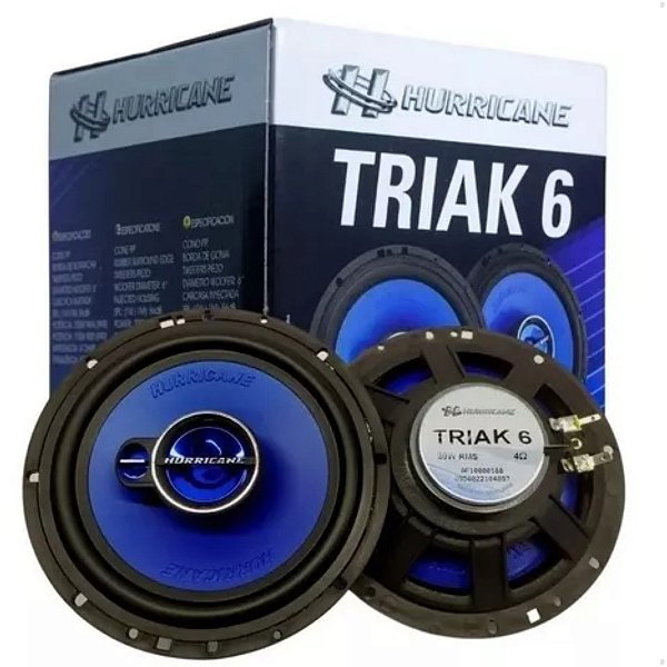 Kit Alto Falante Triaxial 6 50W RMS (PAR) HURRICANE