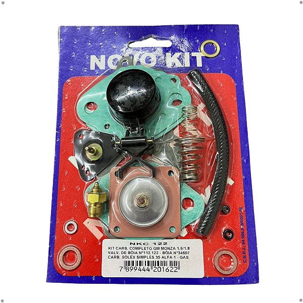 Kit De Carburador Completo Solex Alfa Novo Kit -1 - NKC 122