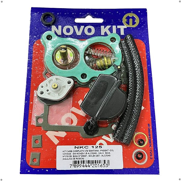 Kit De Carburador Completo Solex 2E Novo Kit - NKC 125