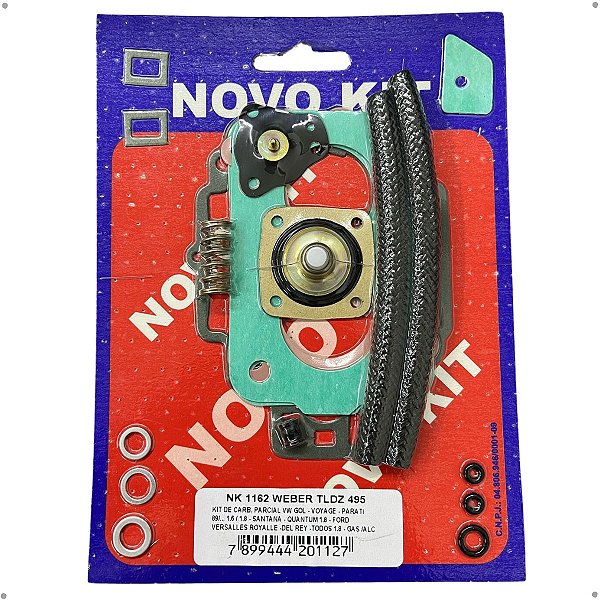 Kit De Carburador Parcial Weber TLDZ/TLDF 495 Novo Kit - NK 1162