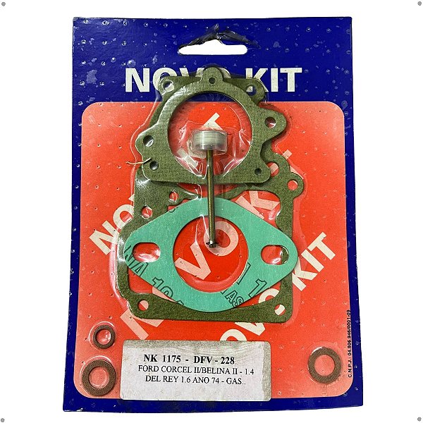 Kit De Carburador Parcial DFV 228 Novo Kit - NK 1175